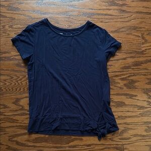 ⭐️Blue Tie Front Relaxed T-Shirt